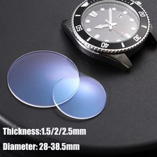 Sapphire Watch Crystal Double Dome AR Blue 28-38.5mm 1.5/2mm Thick Glass picture