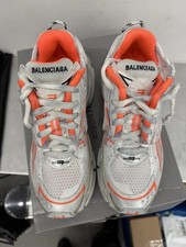 Balenciaga Runners Size 8 / EU 41 White Orange Mid Triple S Track Sock picture