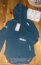2XU Light Speed Waterproof Running Jacket W-XS Deep Jade Green WR6842A Hooded  picture