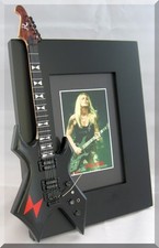 LITA FORD Miniature Guitar Picture Frame Warlock picture