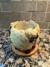 Blossom Bucket Rare Suzi Skoglund Sheep Votive Candle Holder picture