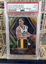 2014-15 Panini Select - Swatches Gordon Hayward #65 Tie-Dye Prizm 3/25 (MEM) picture
