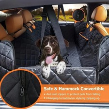 Universal Pet Seat Cover for Car Rear Seat, 100% Waterproof Dog Car Hammock with picture