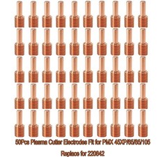 50Pcs Plasma Cutter Electrodes Fit for PMX 45XP/65/85/105, Replace for 220842 picture