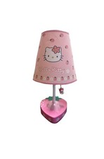 Vintage 2002 Hello Kitty Sanrio Strawberry Lamp with Pull String + Shade 🍓 picture