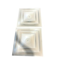 Titus TMS3W 12R Square Ceiling Supply Diffuser 24 x 24 in 12 in Duct Pack of 2 picture