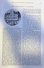 1875 Johann Wolfgang von Goethe House at Frankfort Germany picture
