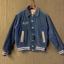 Vintage 50s Fitt Bro Blue Corduory Chainstitch Varsity Jacket Ametora Sz 21 x 23 picture