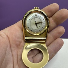 DEFECTIVE Vintage LeCoultre Travel Alarm Clock Swiss Made Memovox Wind U G3D picture