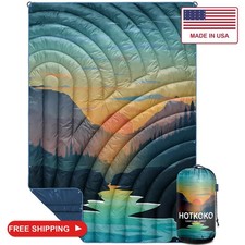 hotkoko Puffy Camping Blanket,Large Camp Blanket Outdoor Camping Quilt picture