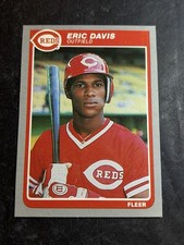1985 Fleer Eric Davis #533 - RC - Cincinnati Reds picture