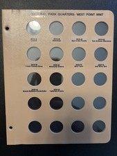 Dansco album #7148, #8146, #8147: National Park Quarters, West Point Mint Page picture