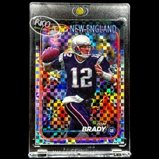 Tom Brady RARE CHECKER Refractor SSP Panini Patriots MVP GOAT picture