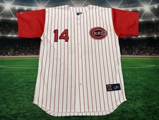 Cincinnati Reds Pete Rose #14 Majestic Cooperstown Collection Sz XL Jersey Used picture