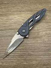 Buck 290 Rush Gray Aluminum Skeletonized Folder USA Pocket Knife Used picture
