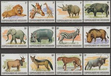 EDSROOM-23028 Burundi 589-600 MNH 1983 Complete to 75 Franc Animals CV$189 picture