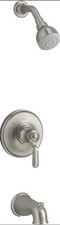 Kohler Sterling Ludington Tub and Shower Trim Package 1.75 GPM Brushed Nickel picture