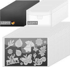 80Pcs Magnetic Sheets for Dies Storage, with Rubber Magnet Sheet, Die picture