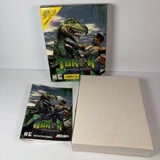BOX & MANUAL ONLY Turok Dinosaur Hunter PC Big Box & Manual Windows 95 Acclaim picture