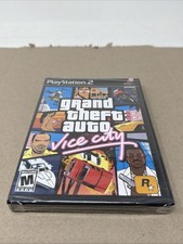 Grand Theft Auto Vice City PS2   Black Label FIRST PRINT Seal Damage picture