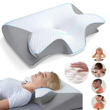 2 IN1 Cervical Neck Pillow for Pain Relief Ergonomic Pillow Side Sleeper Pillow. picture