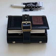 Vintage M5 Tri-Fold Leather Journal with Wild Vine Print, Premium Binder Ring picture