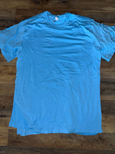 10 Pack - Royal Alvon Sports Men's Blue Crew Neck Short Sleeve T-Shirt Size L picture