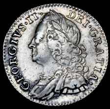 1758 George II Sixpence, Great Britain, ex Baldwin’s Basement, S-3711 picture