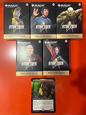 MTG Magic Set of (5) Star Trek Welcome Decks Sealed NYCC 2026 + Borg Queen Promo picture