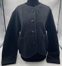 CIAO LUCIA  SIMONA COAT 80016019BLK LONG SLEEVE BUTTON FRONT BLACK COAT SIZE S picture