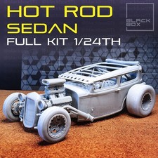 1:25-1:24 Scale HOT ROD SEDAN | Full Model Kit-Unnasembled & Unpainted picture