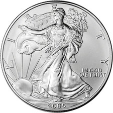 2005 American Silver Eagle Coin 1 oz $1 - BU picture
