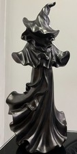 Black Witch Figurine 18 Inch Faceless Gothic Halloween Decor Statue Large picture