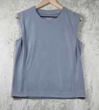 Athleta Seasoft Tank Crew Womens Sz Medium Blue Stretch Athletic Lounge 882489 picture
