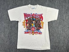 Vintage 1989 Salem Sportswear Detroit Pistons World Champs T-Shirt Size L picture