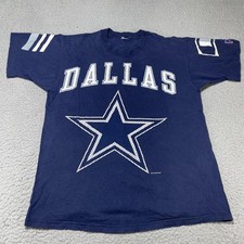 Vintage Dallas Cowboys Shirt Mens Large Blue NFL Football Pro Player 90s picture