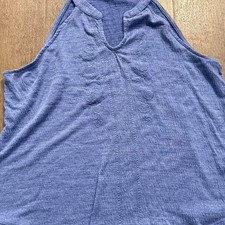 Vintage y2k 2000s Boho tank top size large  with embroidered detail picture