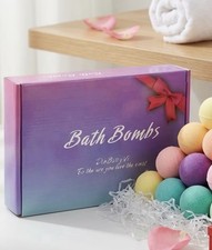 24pcs Handmade Lavender Scented Bath Bombs Suitable for Women - Essential Oil picture