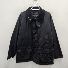 Barbour Retail Bedale Wax Waterproof Country Black Rain Coat Jacket Size Medium picture