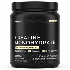 Creatine Monohydrate Micronized Powder 500G - 100 Servings - Unflavored picture