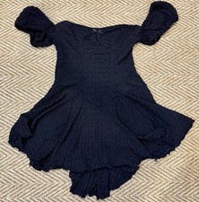 Fashion Nova Textured Black Micro Mini Dress Size M picture