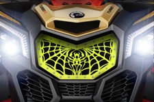 Custom Aftermarket Steel Grille for 2016+ CanAm Maverick X3 WIDOW Lime Squeeze picture