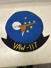 Vintage US Navy VAW-117 Squadron Large Jacket Patch picture