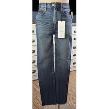 NWT MOUSSY VINTAGE MV Odessa Wide Straight Jeans - Size 26 - MSRP $370.00 picture