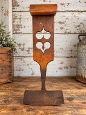antique food chopper Scandinavian Primitive Folk Art pierced heart Design picture