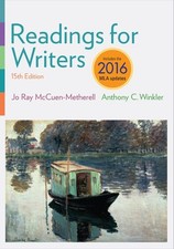Readings for Writers, 2016 MLA Update, Jo Ray Mccuen-Me picture