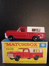 Matchbox #6D Pickup Truck 1968  In Crisp Original F2 Script Box  picture