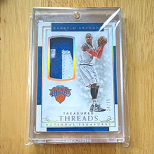 Panini 2016-17 Natl Treasures Treasured Threads Carmelo Anthony Patch /25 picture