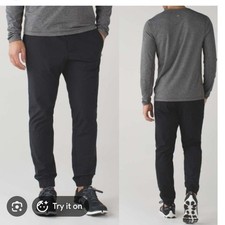Lululemon warpcity mens black medium joggers picture