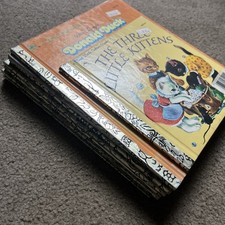 VINTAGE Walt Disney Book Lot of 9 Disney HARDCOVER Three Little Kittens Look picture